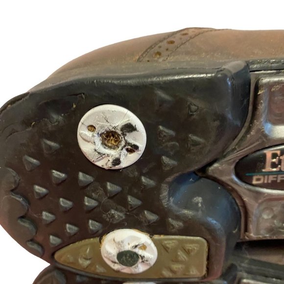 Etonic Men Brown Leather Oxford Spikes Golf Golfer Golfing Shoes Size‎ 10.5W main image 9